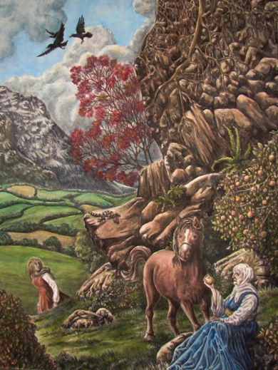 Horse and Old Woman